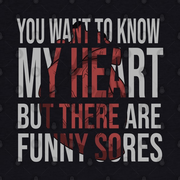 you want to know my heart but there are funny sores by potch94